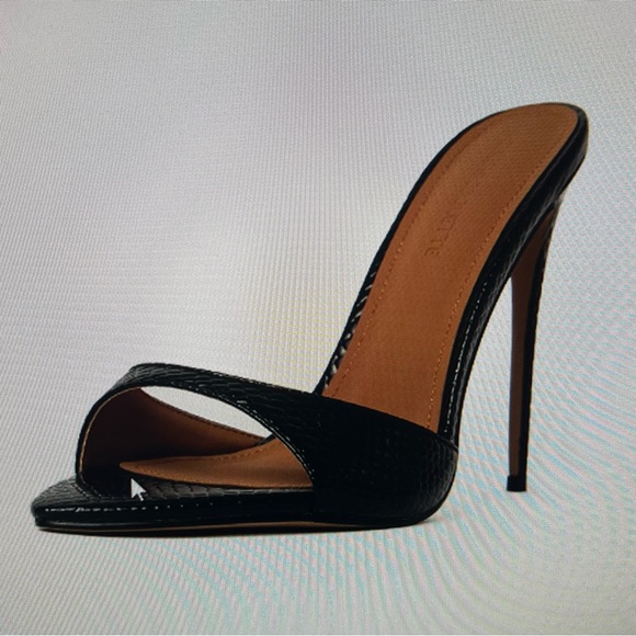 Metallic black mules - Picture 2 of 2